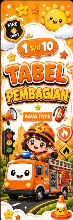 Flashcard Tabel Pembagian Pemadam Kebakaran Female thumbnail 2