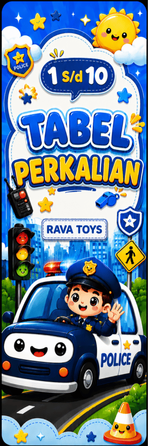 Flashcard Tabel Perkalian Polisi Male thumbnail 2
